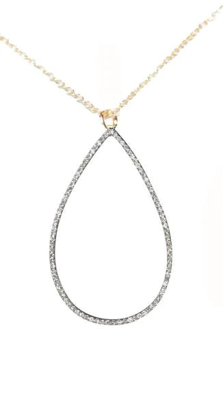 Teardrop Diamond Necklace