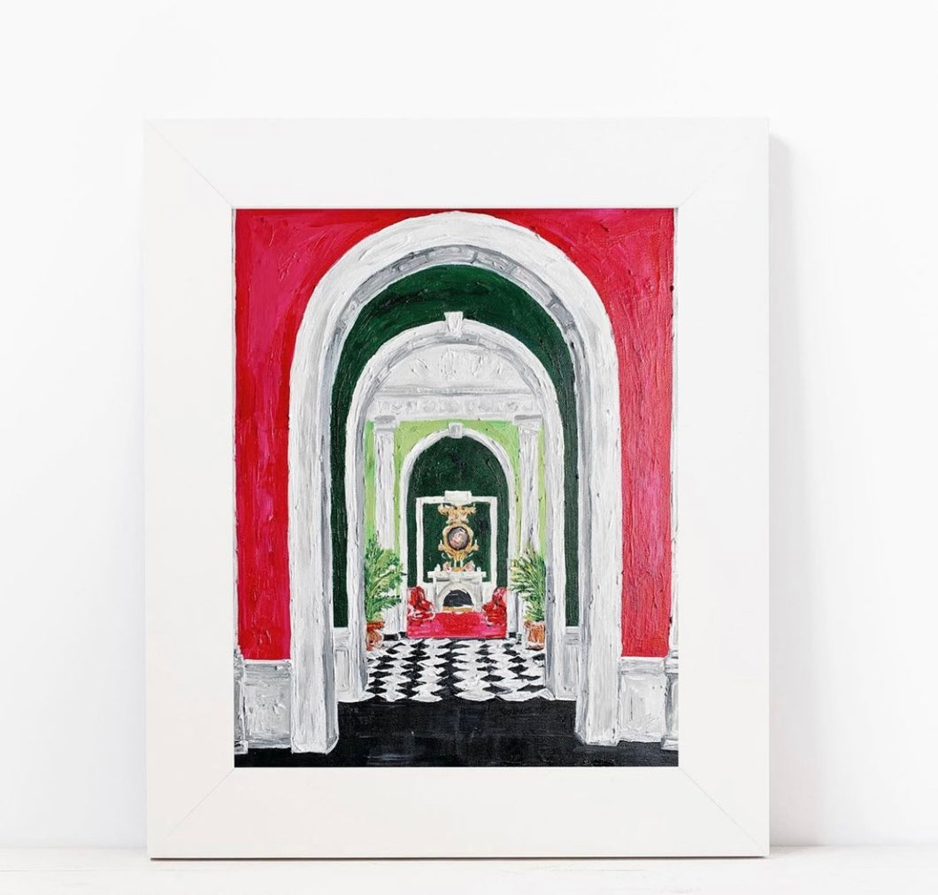 “To The Lobby Bar”  Greenbrier Resort Print