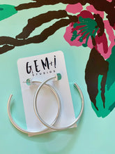 Load image into Gallery viewer, Large Metallic Hoops