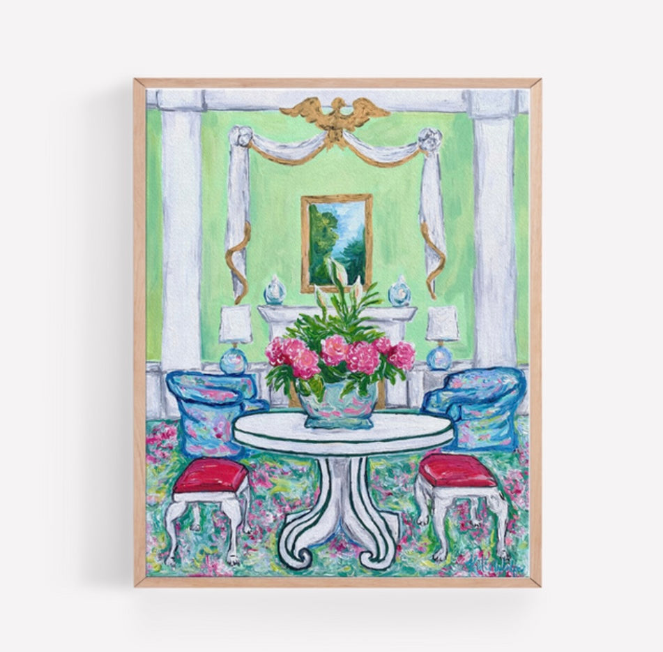 “A Place To Sit” Greenbrier Resort Print