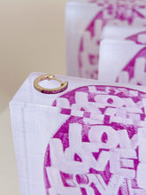 Load image into Gallery viewer, Pave Diamond &amp; Sapphire Split Huggie Hoops