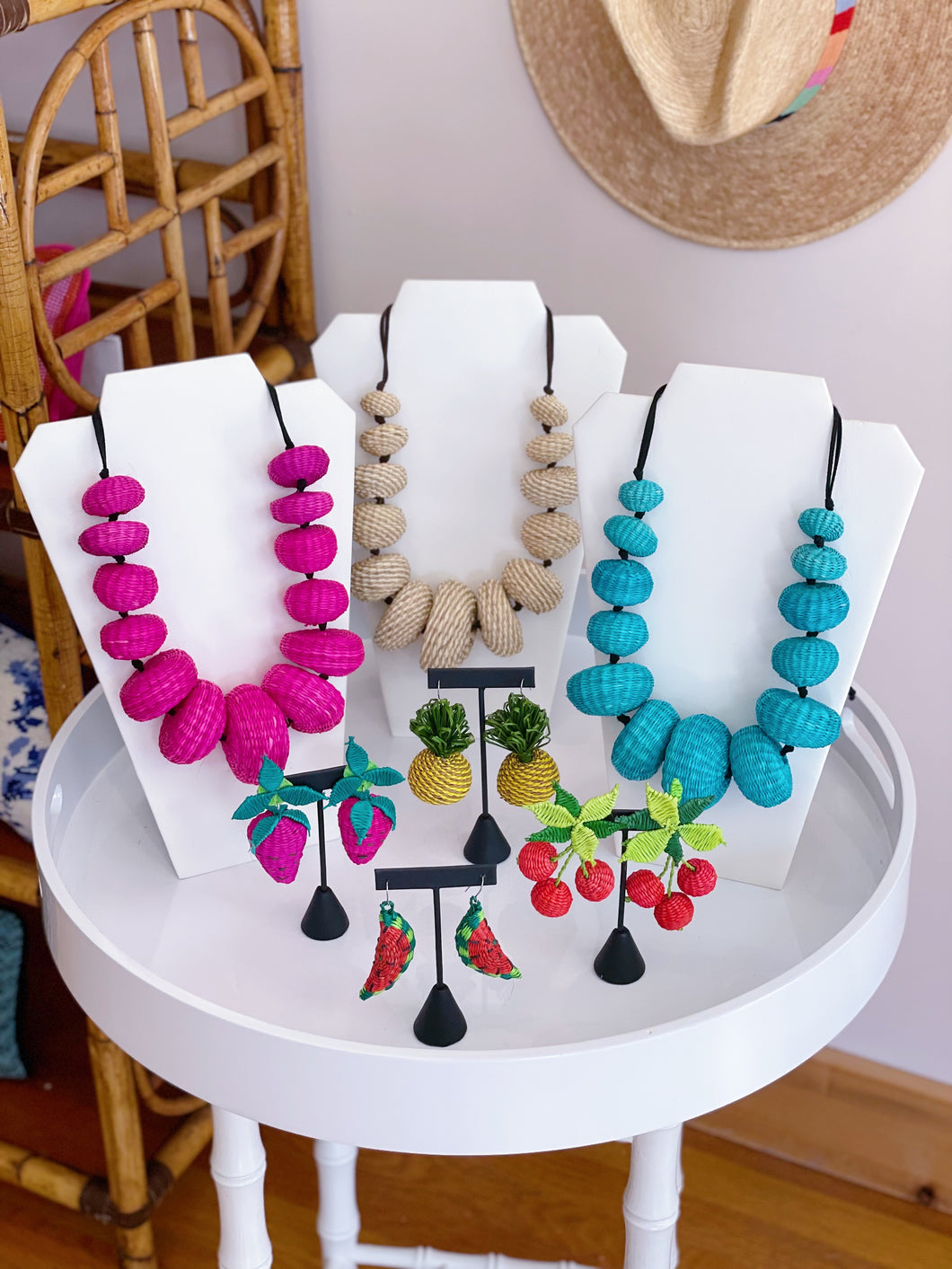 Iraca Spheres Necklace