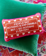 Load image into Gallery viewer, Do Nothing Needlepoint Pillow
