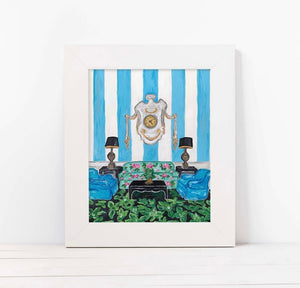 “Lobby Lounge” Greenbrier Resort Print