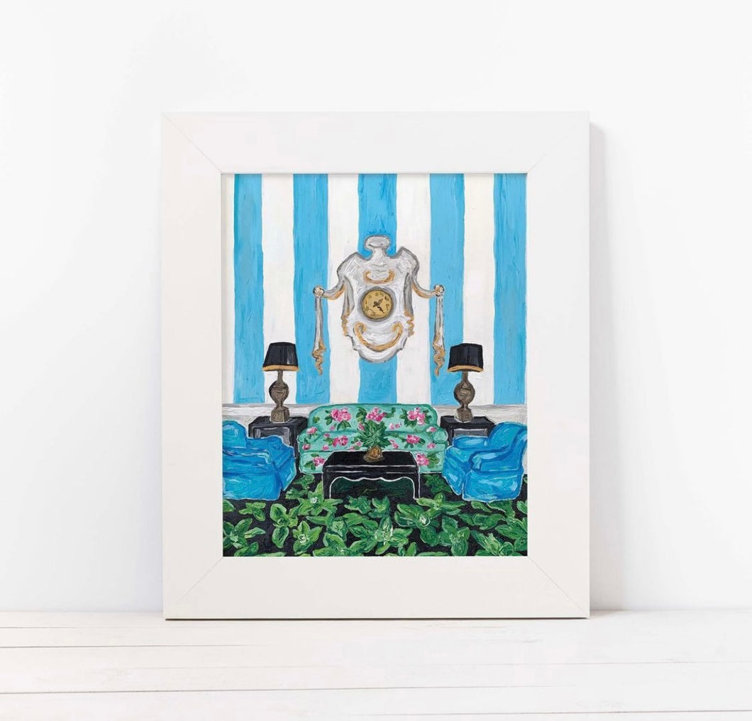 “Lobby Lounge” Greenbrier Resort Print
