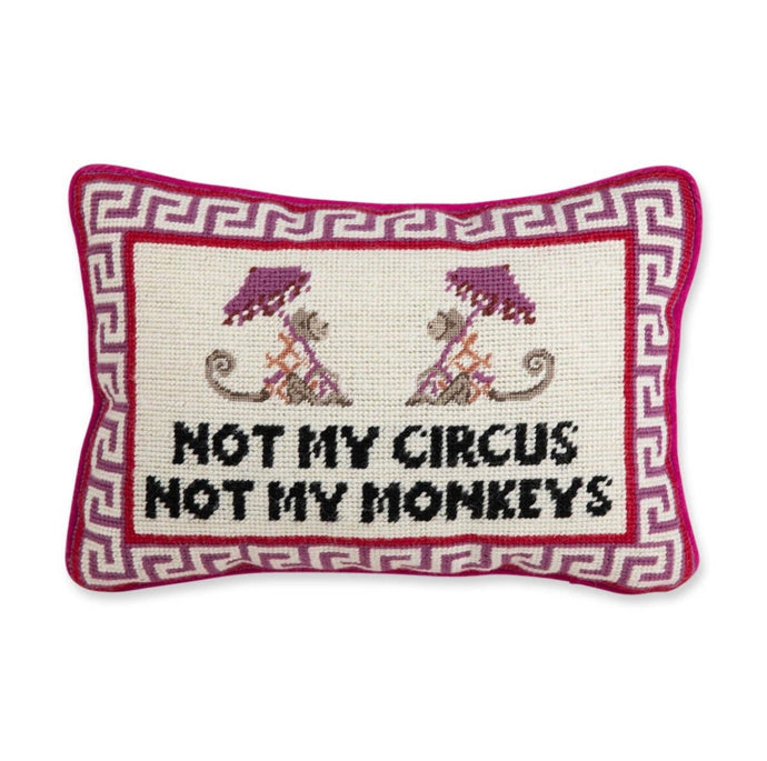 Circus Needlepoint Pillow