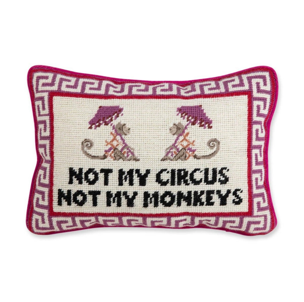 Circus Needlepoint Pillow
