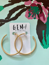 Load image into Gallery viewer, Large Metallic Hoops