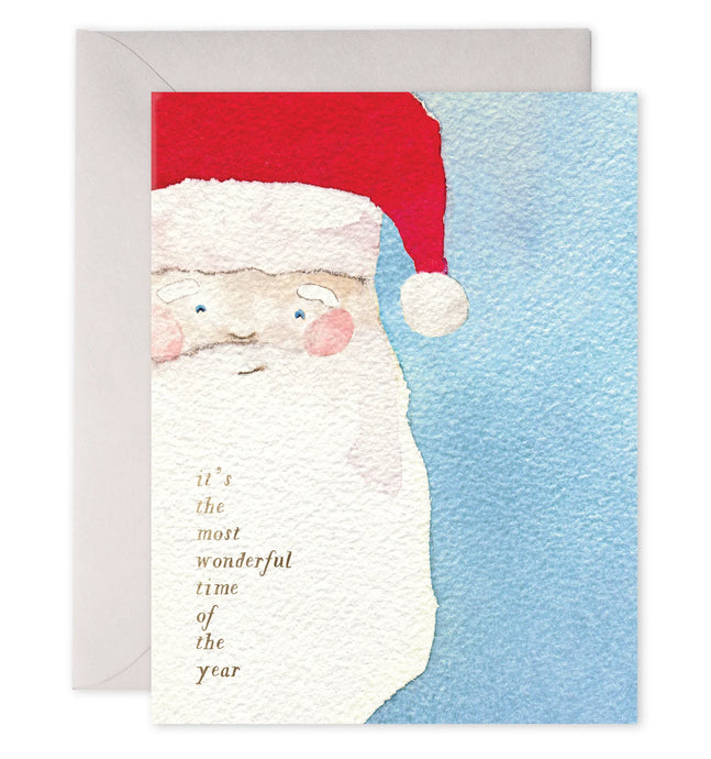Vintage Santa Cards Box Set Of 6