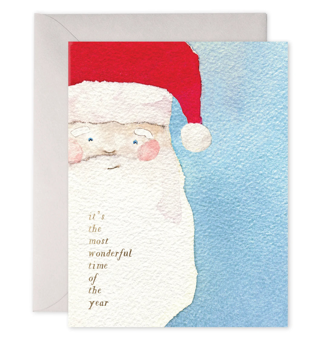 Vintage Santa Cards Box Set Of 6