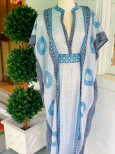 Load image into Gallery viewer, Emerson Caftan|  Cerulean Organic