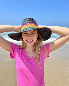 Rainbow Panama Sun Hat